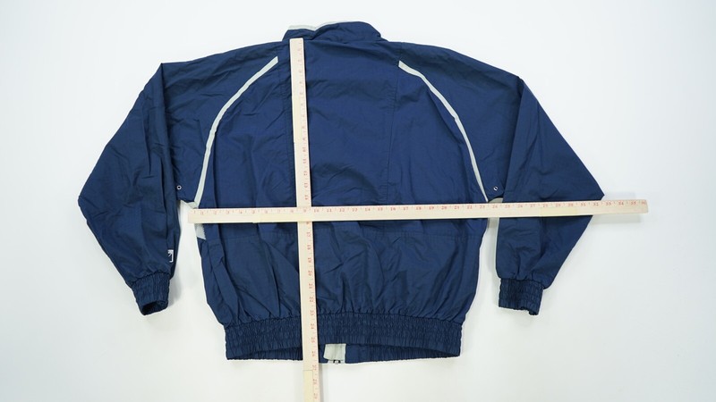 Rare VTG LOGO 7 Penn State University Nittany Lions Striped Jacket 90s Navy SZ L