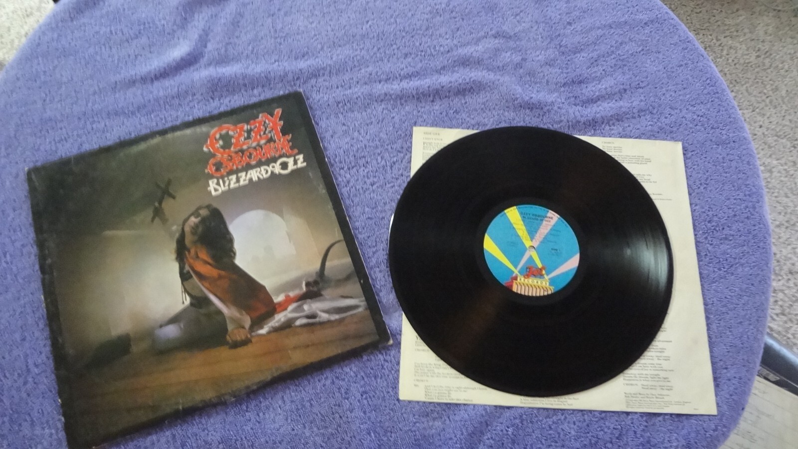 1984 CBS RECORDS OZZY OSBOURNE BLIZZARD OF OZZ ALBUM | eBay