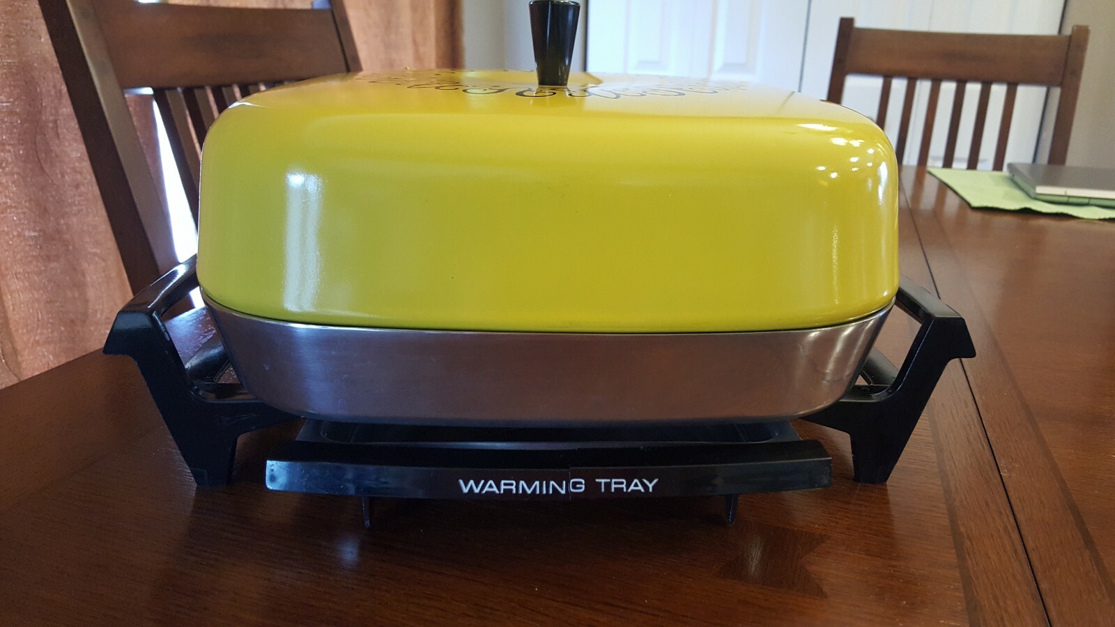 Vintage Hoover 8660 Stainless Steel Electric Frying Fry Pan 1200 Watt