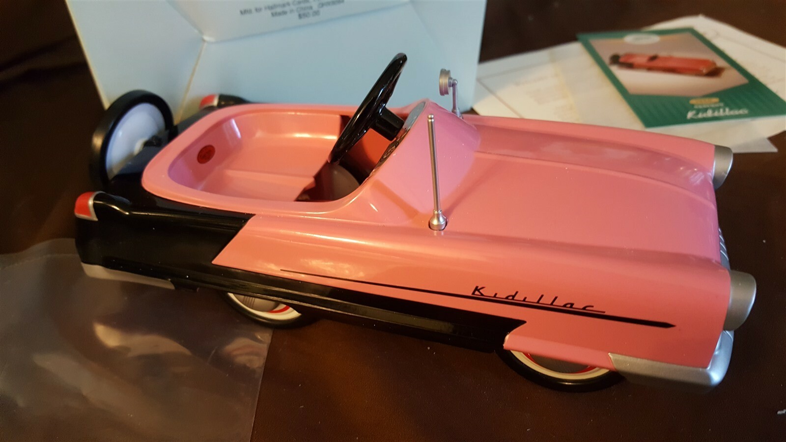 Hallmark Kiddie Car Classics Pedal Car 1956 GARTON Pink KIDDILAC