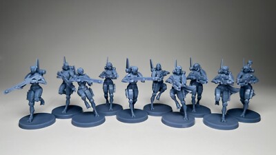 Greater Good Female Warriors Tall by Minigames Miniatures. 32mm scale 3D print