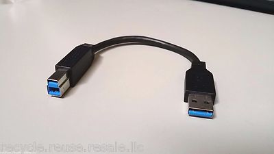 FOXCONN 6'' SHORT USB 3.0 Cable Std A to Std B Male to Male for Lenovo Docking **