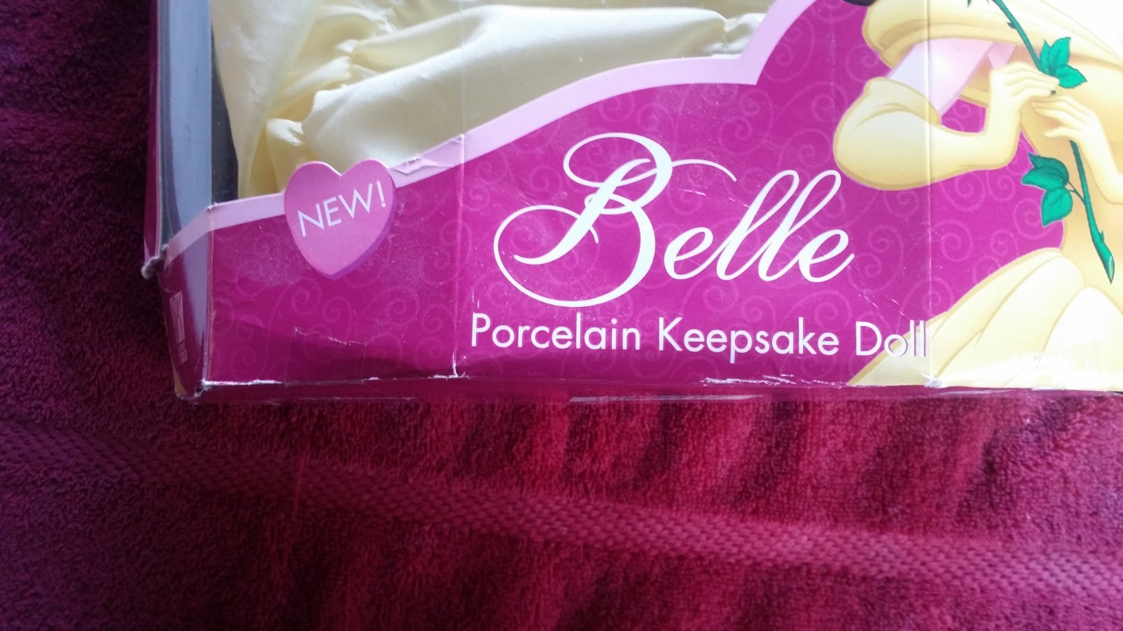 KEEPSAKE 2001 DISNEY'S belle Porcelain Keepsake Doll by BK Collectibles