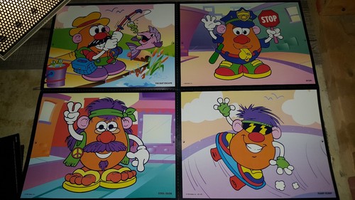 VINTAGE ORIGINAL 1973 LITE  BRITE  PEGS LIGHT UP TOY w/  MR.POTATO HEAD SHEETS