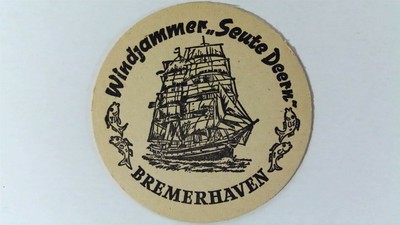 Jever Pilsener Windjammer Seute Deern Bierdeckel Beer Coaster
