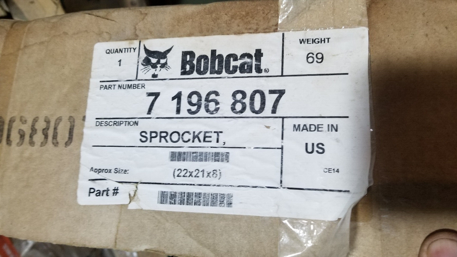 Prowler Bobcat T770 2 Speed Sprocket - Part Number: 7196807 - 8 Hole 17 Teeth - Picture 1 of 3