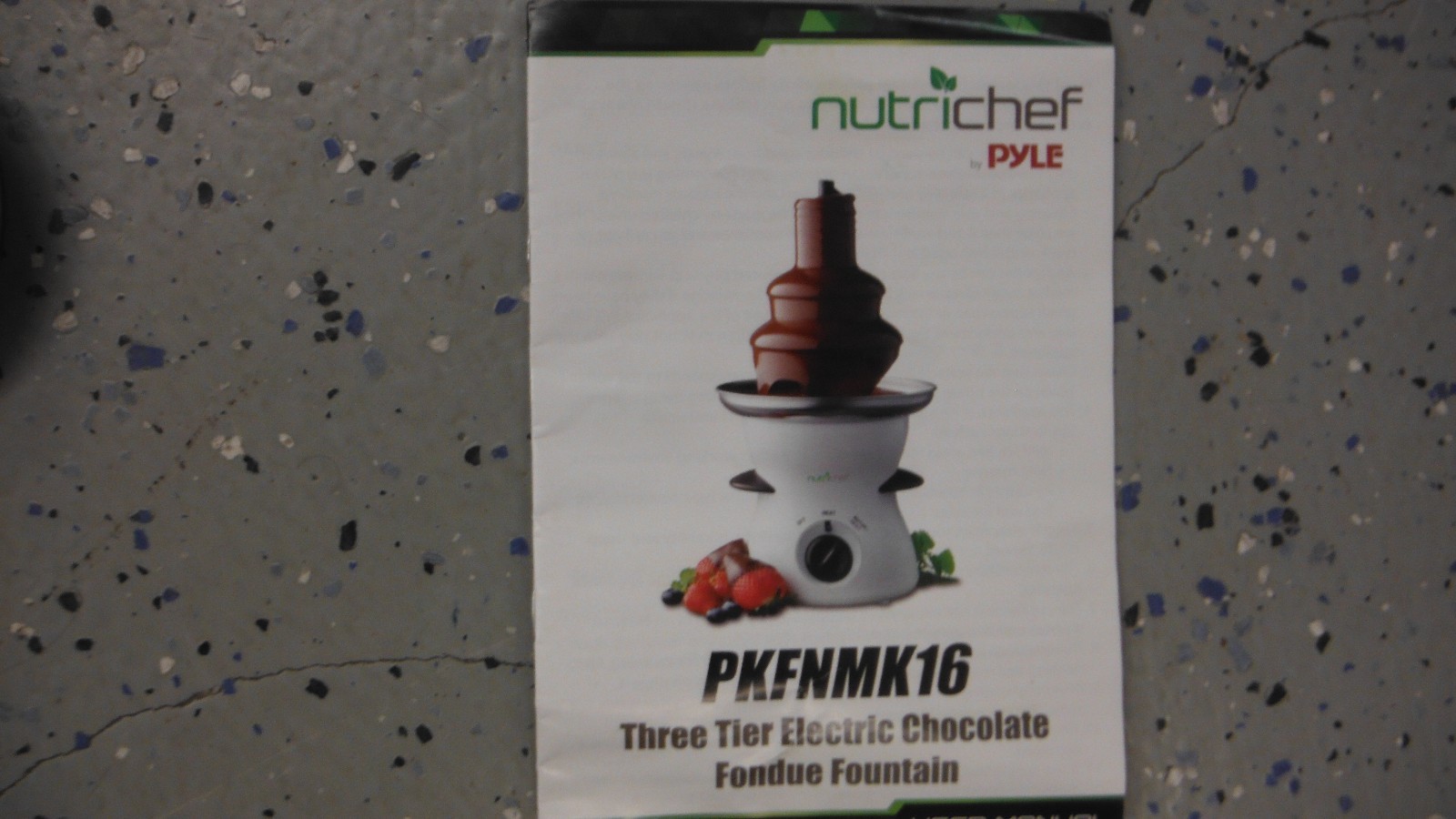 NutriChef PKFNMK16 3-Tier Chocolate Electric Fondue Fountain (WR32)