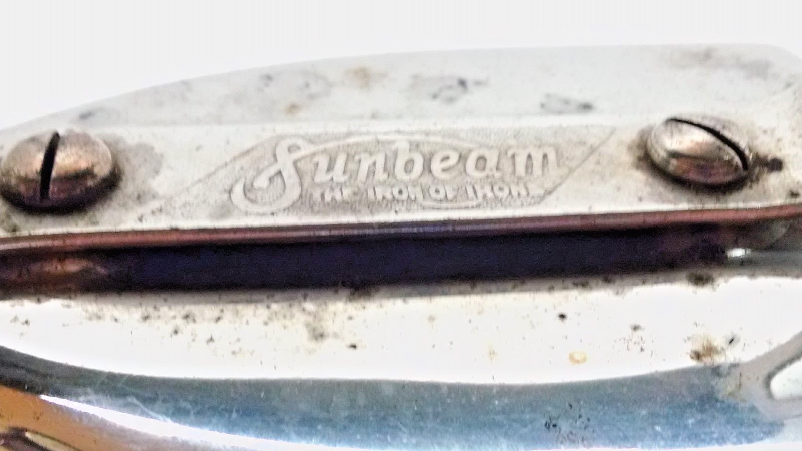 Vintage Sunbeam The Iron of Irons Electric Iron Case Box Trivet No Cord