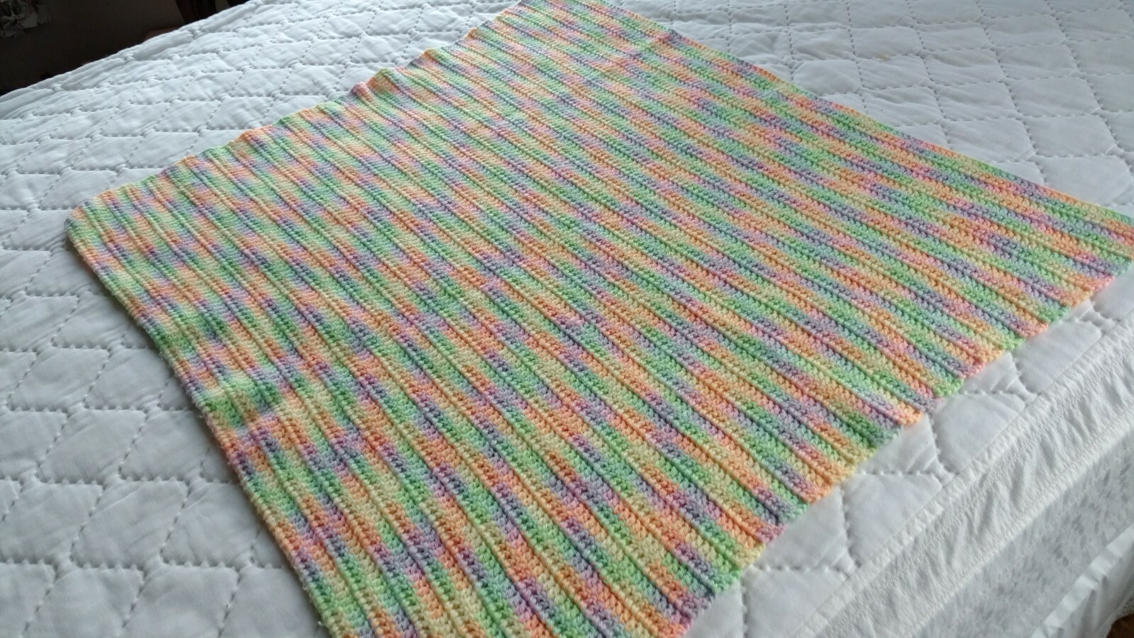 Pair of Vintage Hand Crocheted Afghans