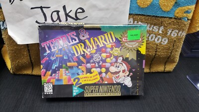 FACTORY SEALED TETRIS & DR. MARIO SNES SUPER NINTENDO VIDEO GAME PLAYERS CHOICE