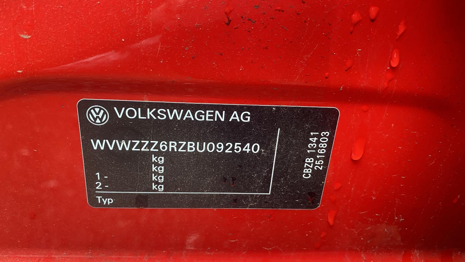 2011 Polo VW DOOR TRIM RH REAR 6R 5DR HATCH CLOTH COMFORTLINE 05/10-05/13 image 8
