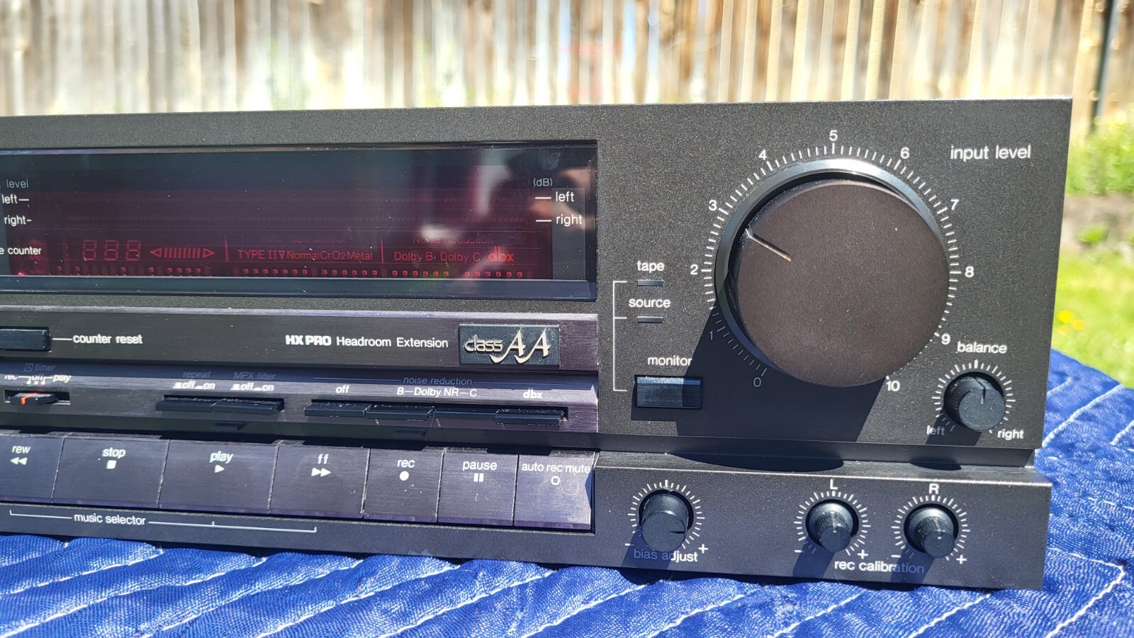 ポータブルプレーヤー technics RS-B905 Technics RS-B905 Cassette Deck Demo - Recording with dbx