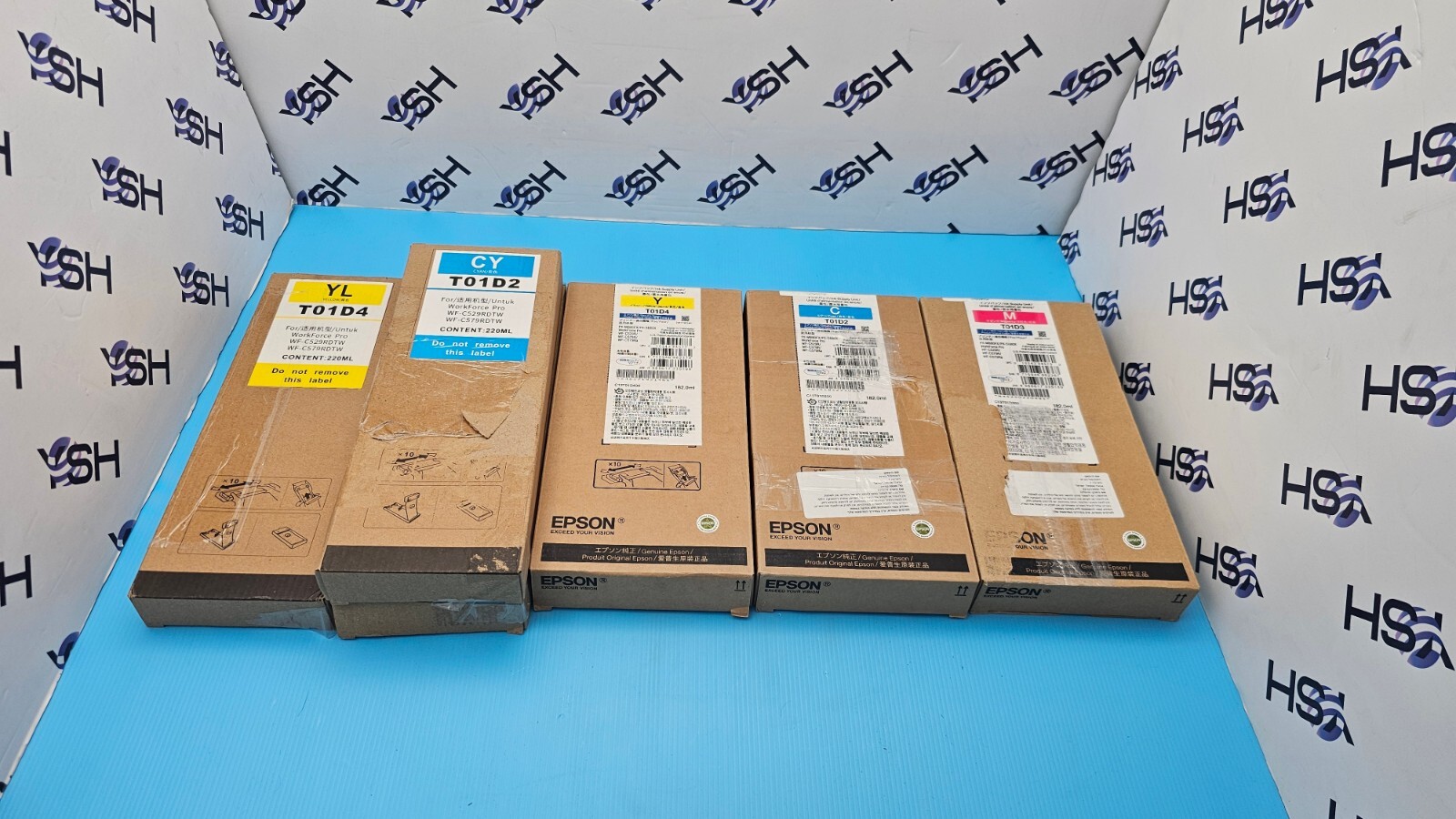 6x Ink Epson Workforce Pro WF-C529 Rdtw C579 Rdtwf / T01D4, T01D2