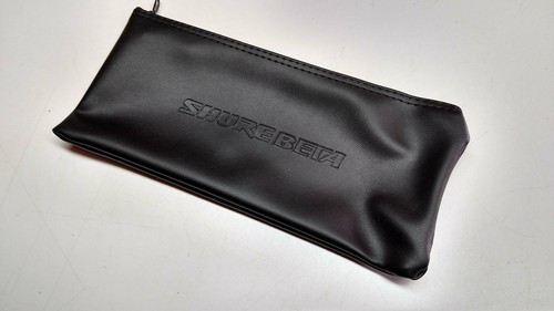 Black Leather Shure Mic Protective Storage Bags Pouches for Beta 87A 58A 57A