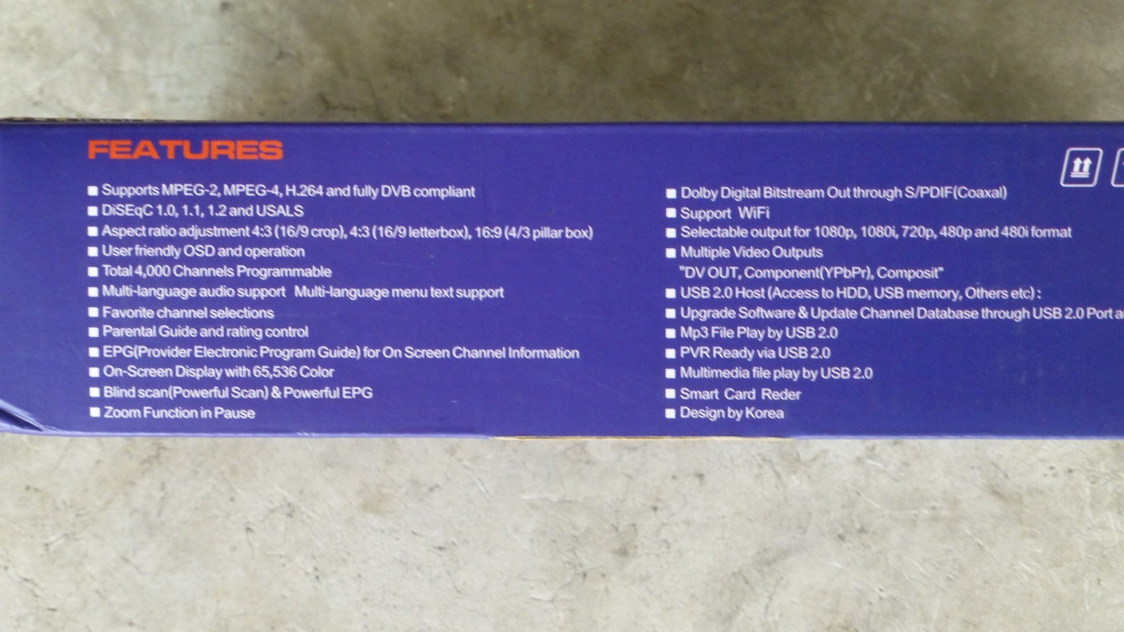 DVB-S2  1080P HD Digital Satellite Terrestrial Receiver MPEG-4 TV Tuner
