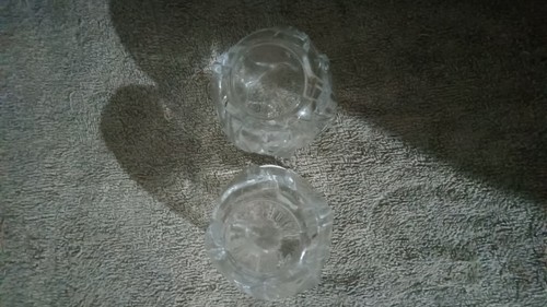 St. George Tulip Lead Crystal Candle Holders
