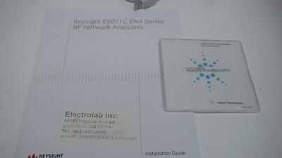 Agilent E5071C ENA Series RF Network Analyzer w/ 2-port Test Set, 8.5 GH op: 285