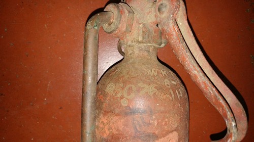 Vintage WW2 WWII C02 Fire Extinguisher Fiber Horn