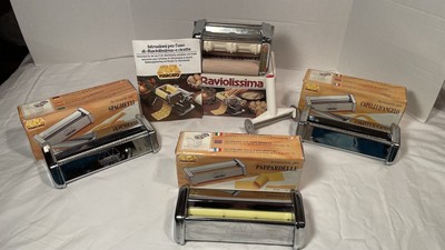 4 Marcato for Atlas Machine Ravioli Pappardelle Spaghetti Capellini (Angel Hair)