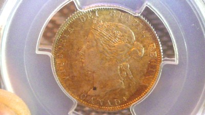 Canada 1872H Twenty-Five Cents (mint state 62)