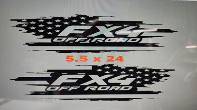  Compatible With Ford FX4  Truck Bed Side Vinyl Decal Car Graphics 2pcs