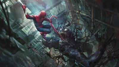 Spider-Man vs Venom - Metal Print - 20cmx30cm  999900863