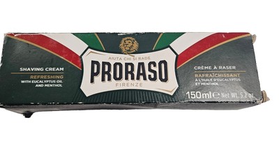 Proraso Shaving Cream Tube Refreshing Toning 150ml Made In Italy New