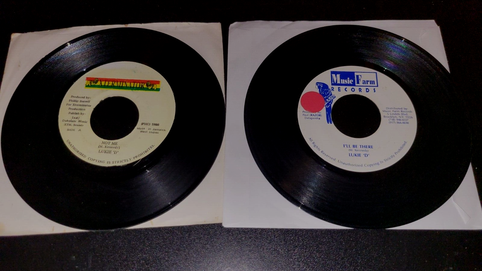 レゲエ I'LL BE THERE LUKIE D / Heavenless Lukie D Not Me & I'll Be There 7