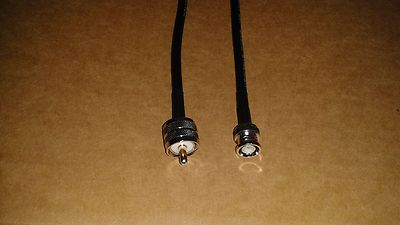 RG-8X CB Ham Radio BNC Male to PL259 UHF 50 ohm coax cable 6 FT. Buy it now for 11.0