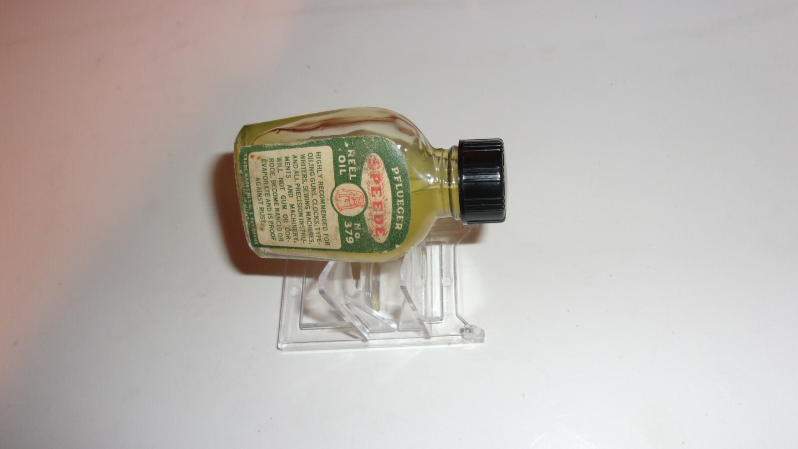 Vintage Pflueger Speede Reel Oil Bottle No. 379