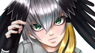 Anime kemono friends shoebill green eyes Playmat Game Mat Desk