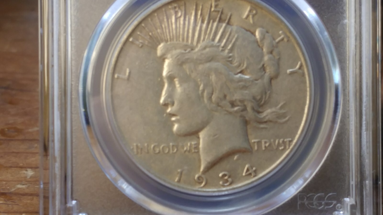 1934 S Peace Silver Dollar XF40 PCGS