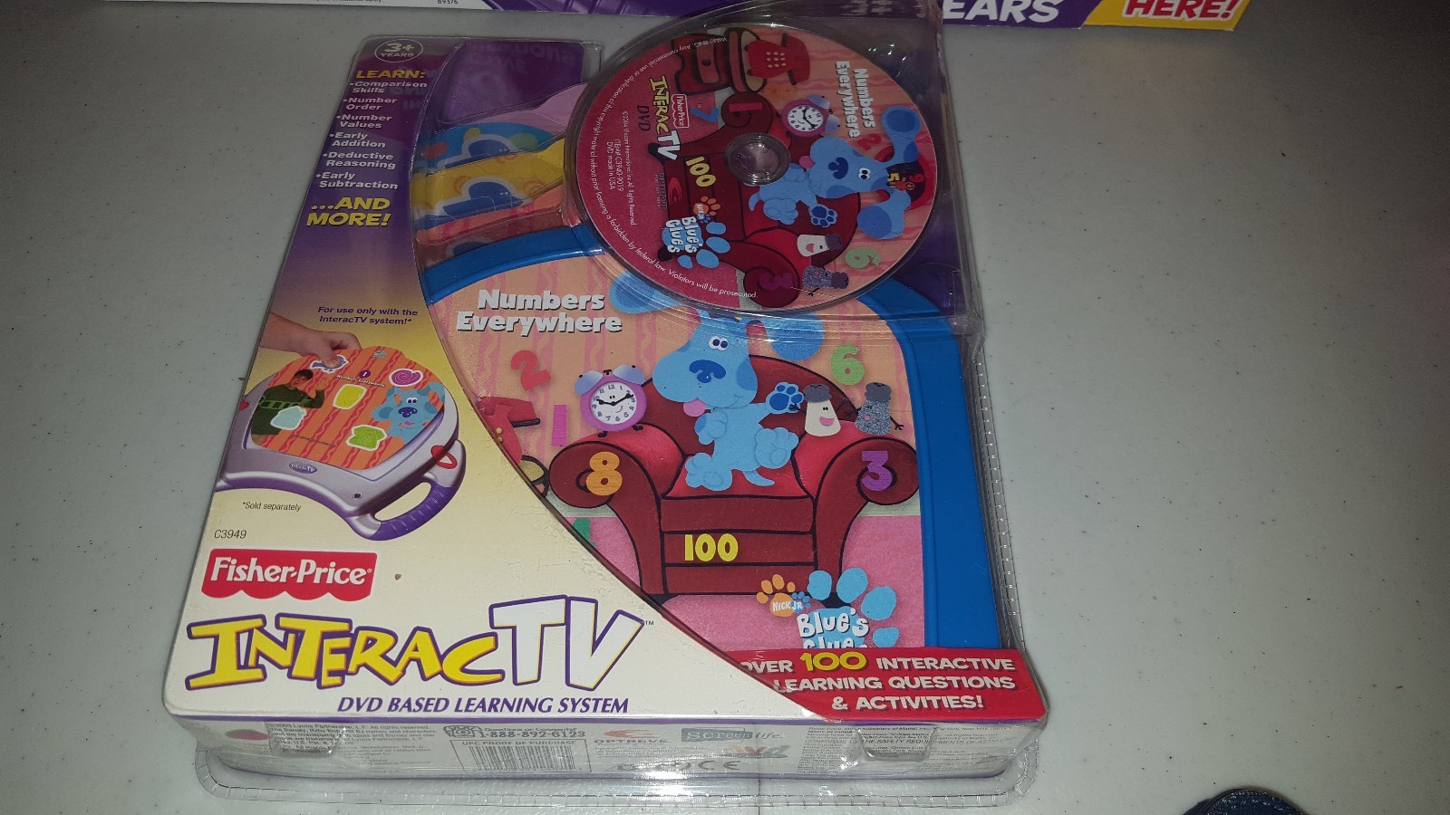 NEW Fisher Price INTERACTV DVD Based Learning System 2003 BLUES CLUES Dora ELMO