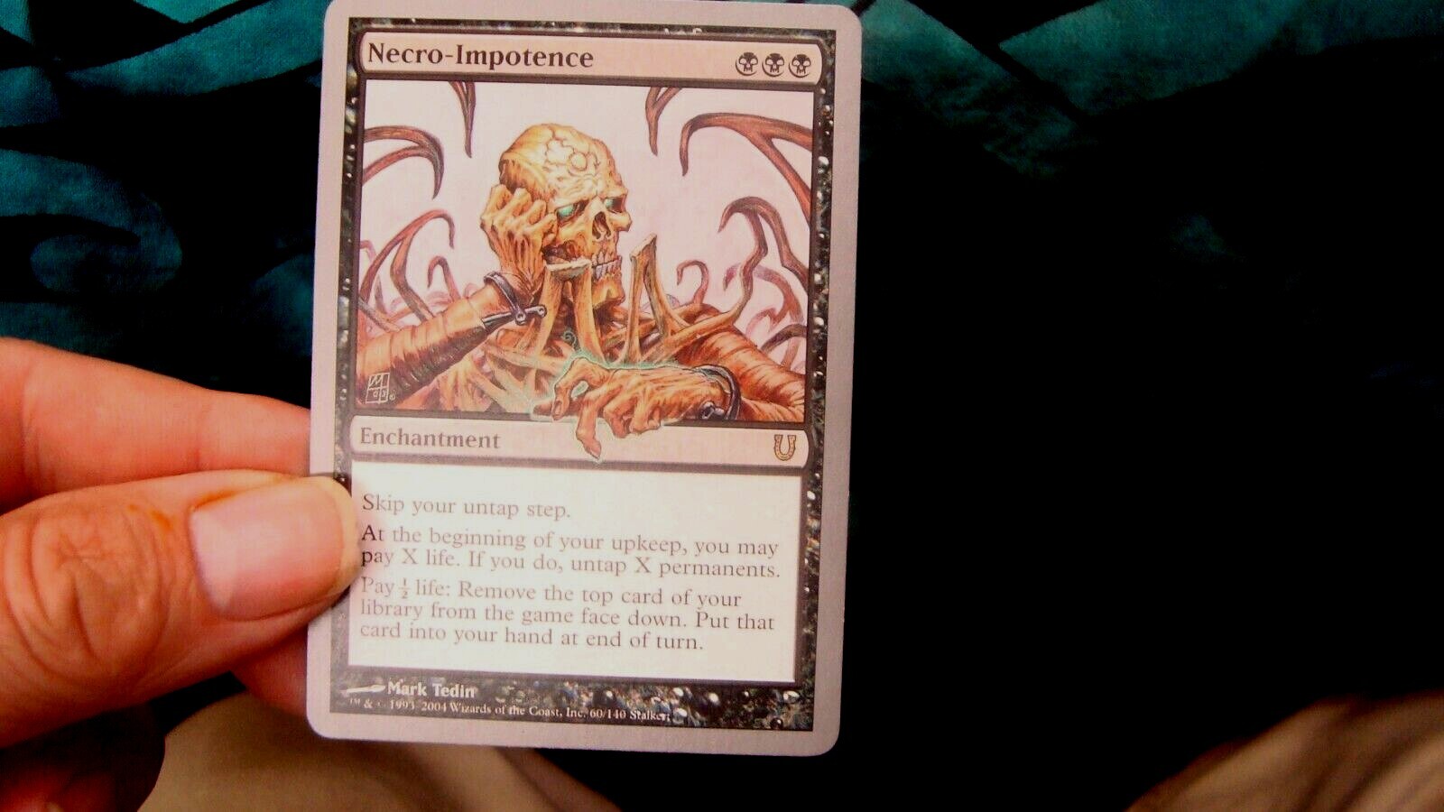 【Foil】Necro-Impotence [UNH] Magic The Gathering Unhinged Necro-Impotence #60/140 Foil