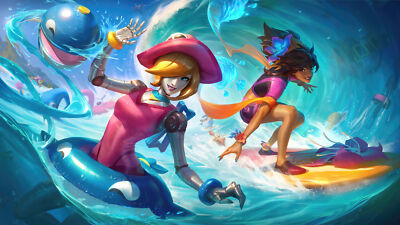 League of Legends orianna taliyah pool party league playmat gaming mat