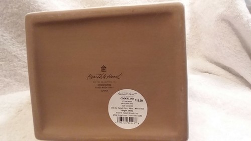 Hearth and Hand Magnolia House Cookie Jar Stoneware White Cream 2018 New!