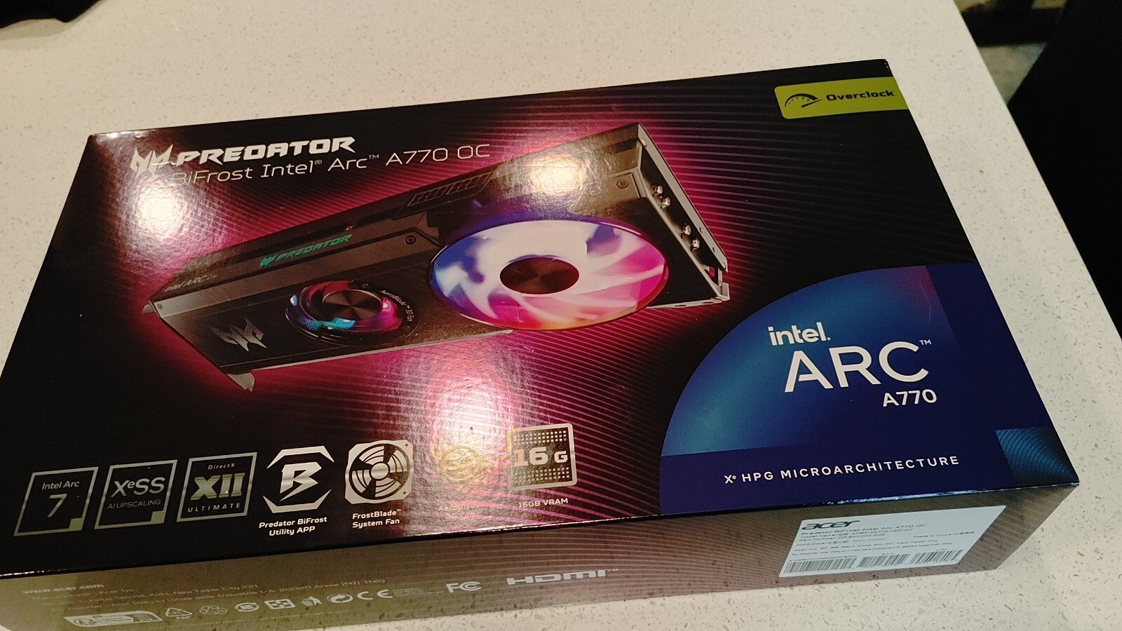 Intel arc a750 oc bifrost. Acer intel arc a770 bifrost 16gb.. acer predator bifrost intel arc a770 teardown.