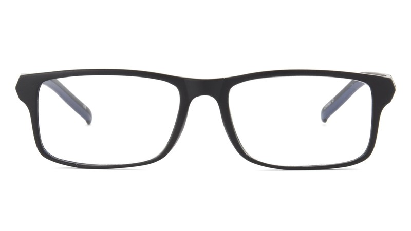 Rectangle Black Reading Glasses 1.25