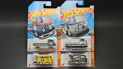 Hot Wheels Volkswagen T2 Pickup & Kool Kombi Recolor Mix Lot of 4 ++++++++++++++