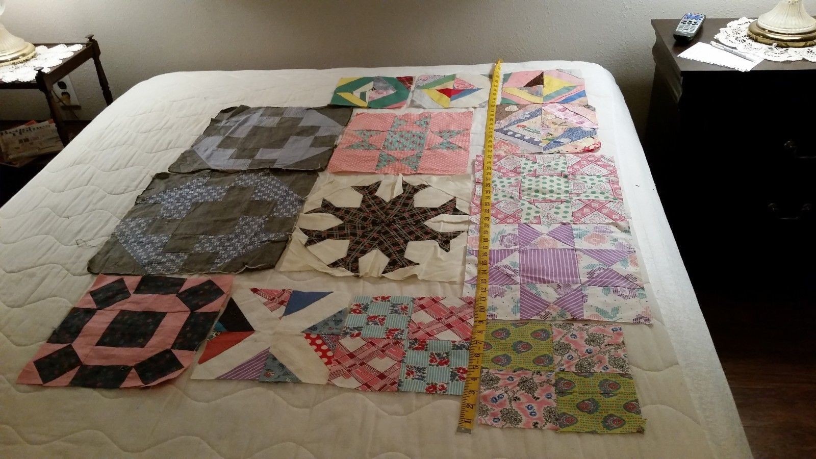 Vintage Mix Match Quilt Blocks