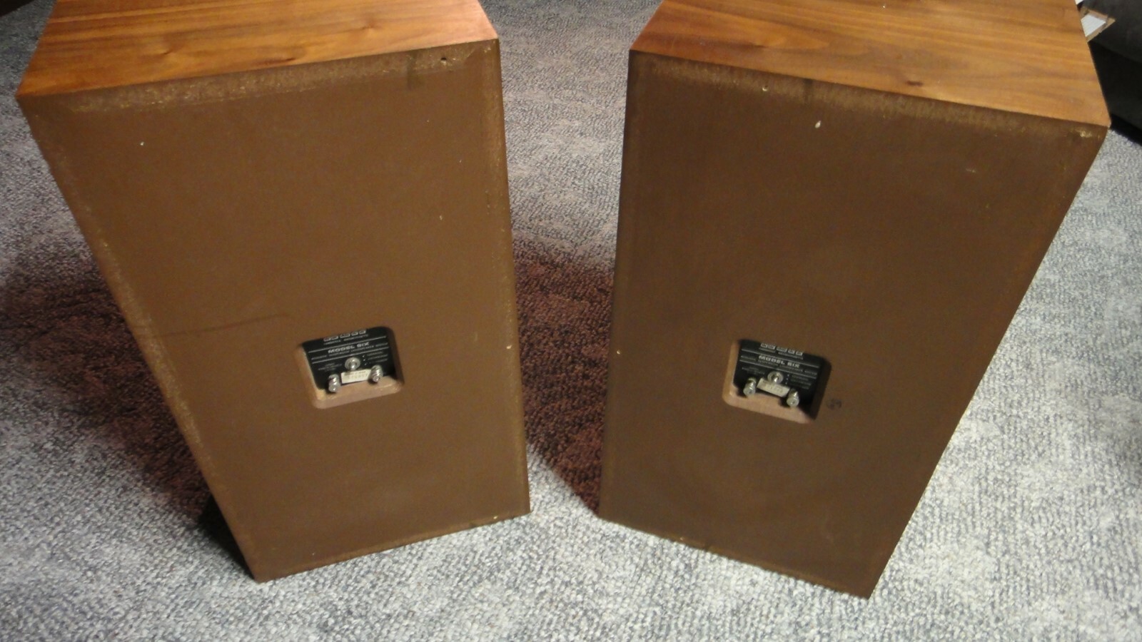 KLH Model Six (6) Vintage Speakers (Pair) Very Clean Cabinets