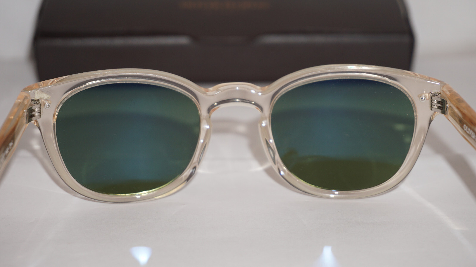 Pre-owned Oliver Peoples Sunglasses Sheldrake Transparent Green Ov5036s 158052 47 222 145