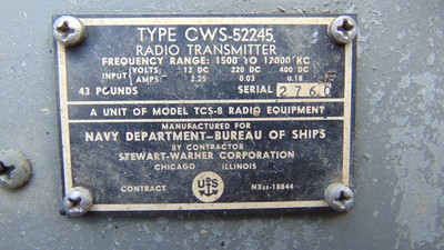 Military Radio TCS Navy WWII Transmitter #2