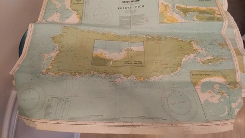 Imray Nautical Chart A1, A23, A231.  Covers Peurto Rico andthe Virgin Islands.