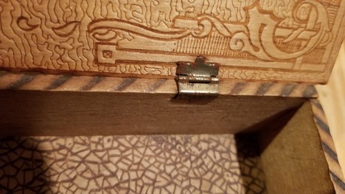 Vintage Charlie Chapman Wood Glove Box