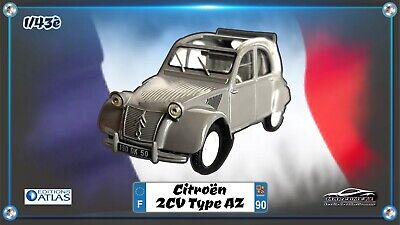 1/43  Citroën 2 CV Type AZ  Miniature  Youngtimer  Occasion     Atlas Collection