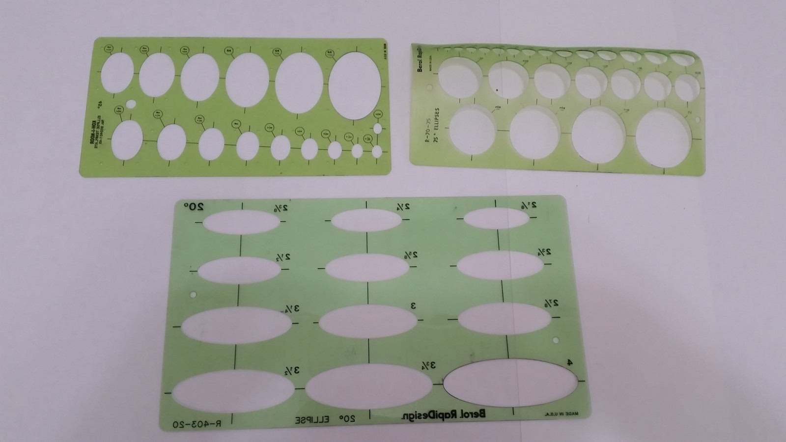 Fiskars & Berol RapiDesign Art Drawing Drafting Plastic Templates Shape Letters