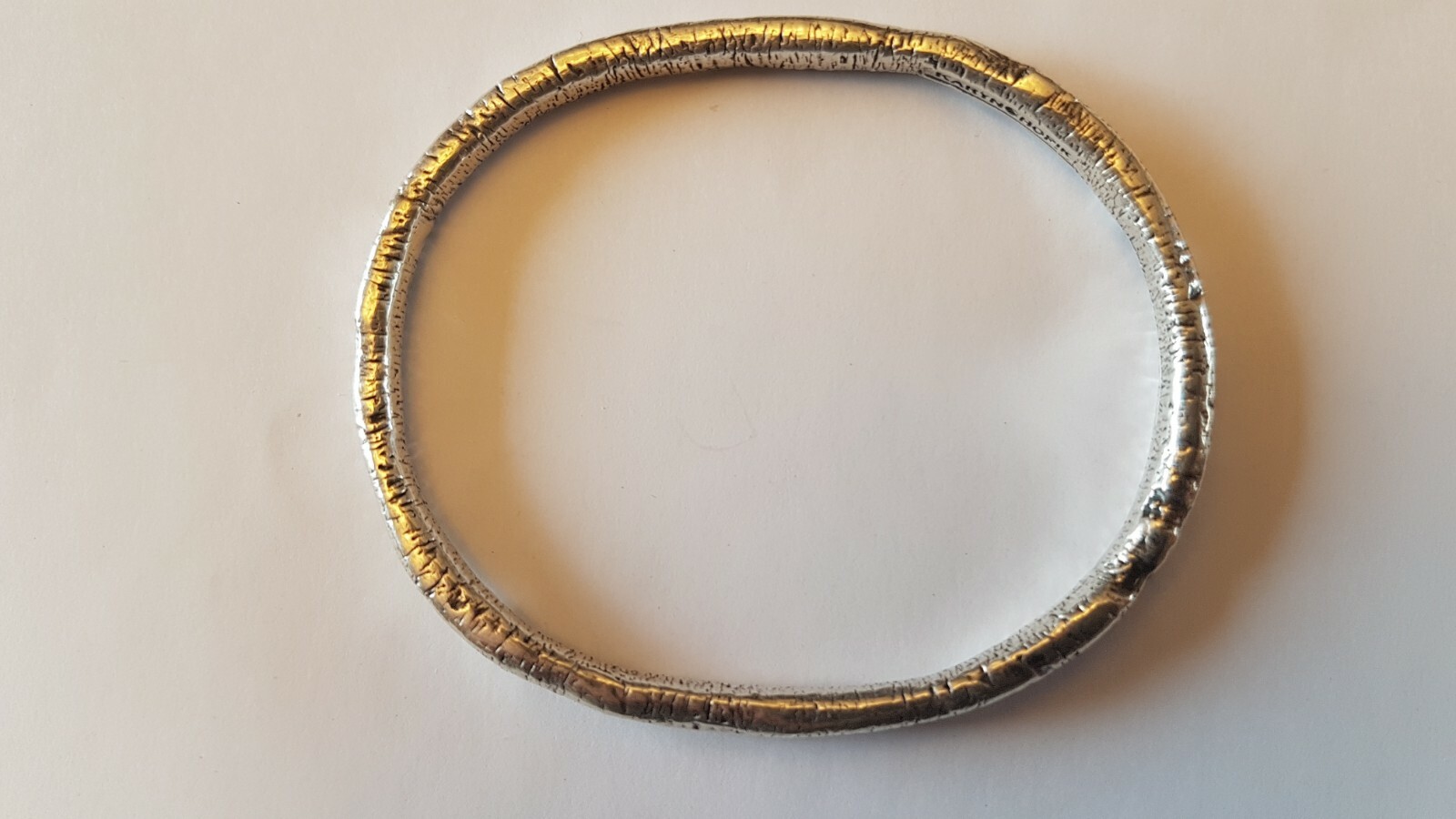 Karyn Chopik Silver Organic Oval Bracelet