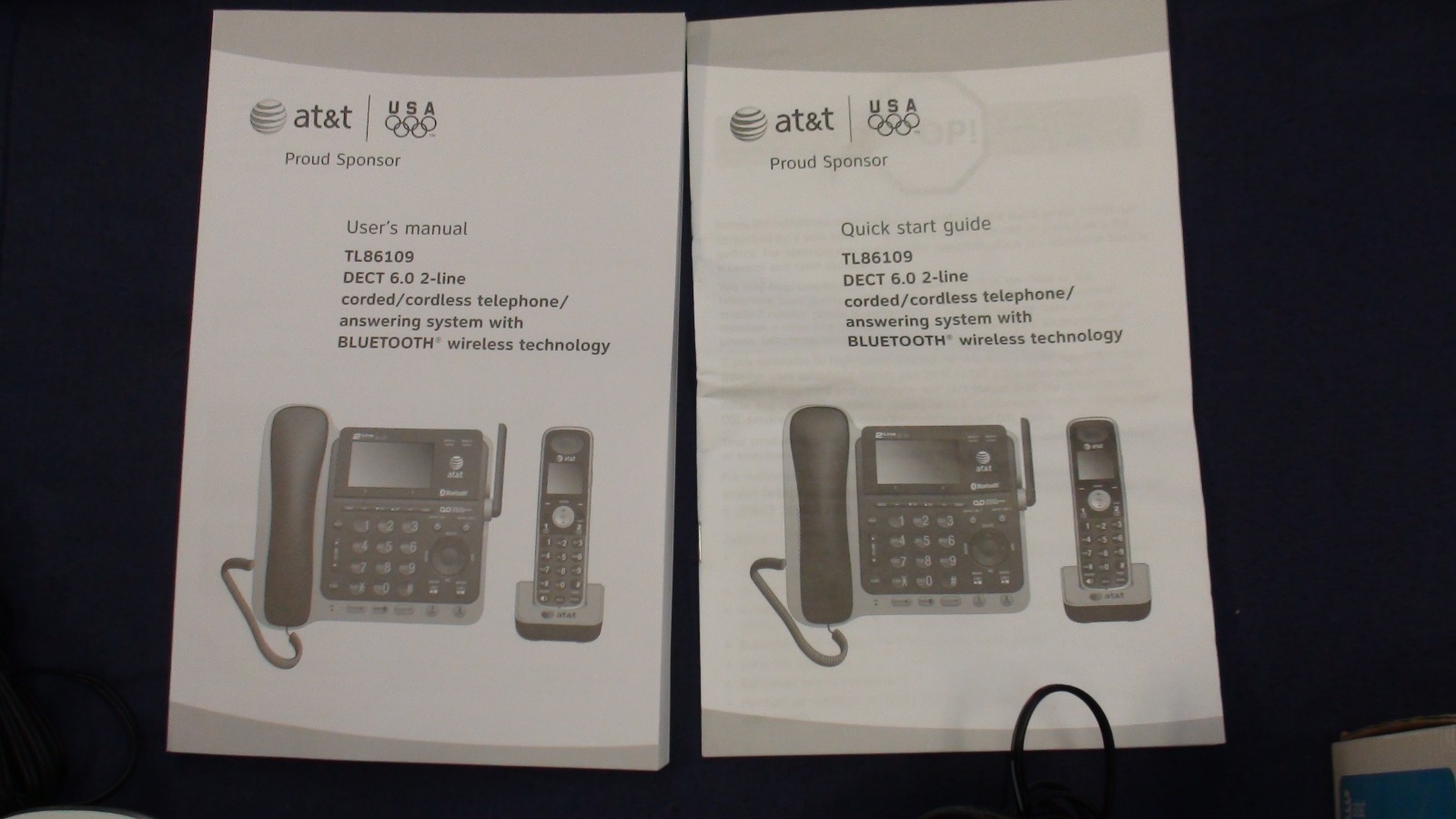 AT&T TL86109 2-LINE DECT 6.0 PHONE SYSTEM - BLUETOOTH - 2 CORDLESS TL86009