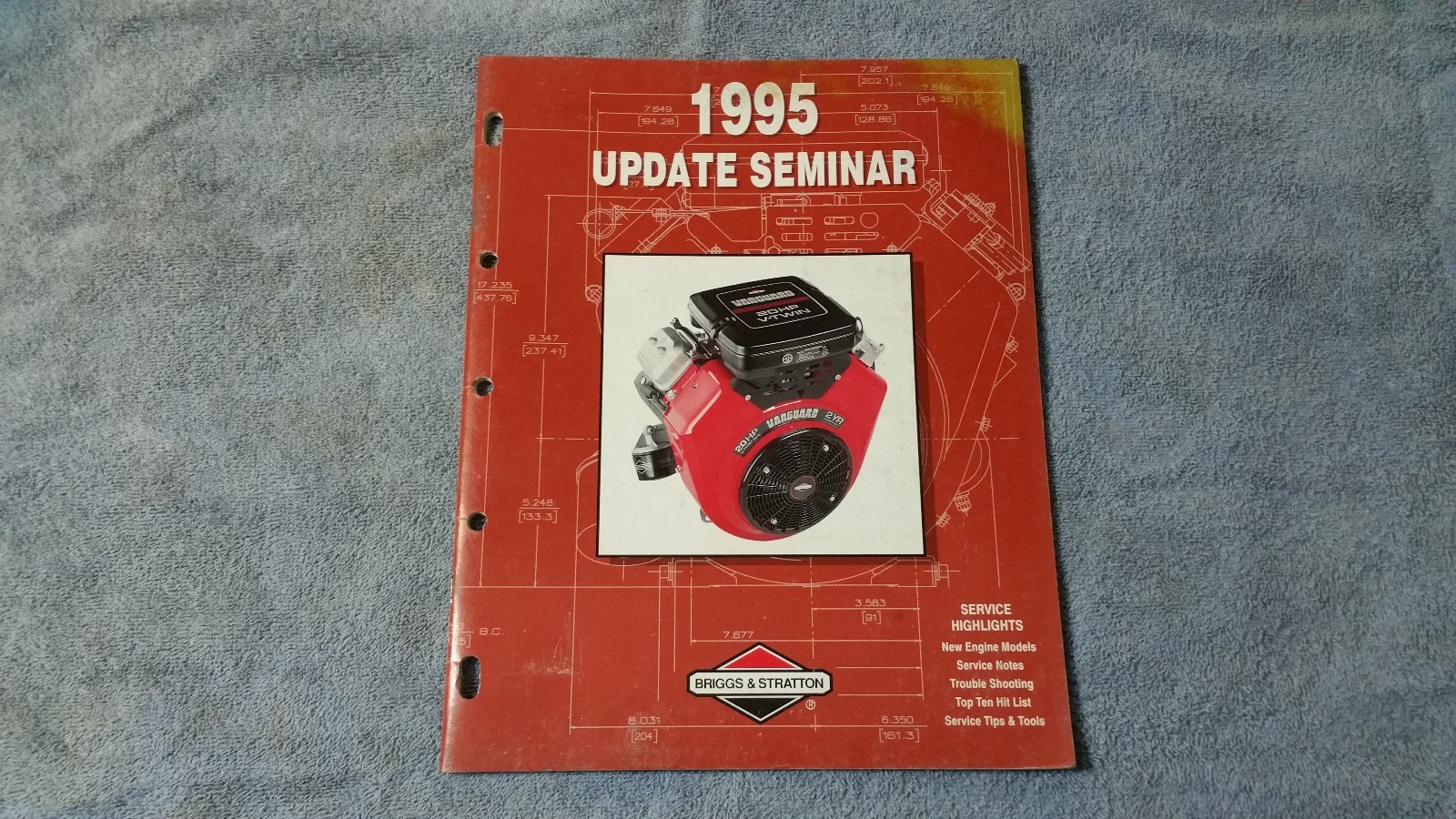 Briggs & Stratton technical update seminar manual book 1994-1996    3 books